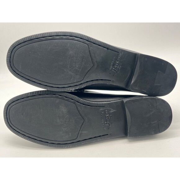 G.H. Bass Womens Black & White Penny Loafers Size 6M Leather Classic Slip-On Sho - Picture 7 of 11